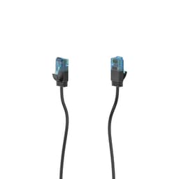 Hama Nätverkskabel CAT6a Slim U/UTP 0,50m Svart