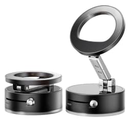 Sammenleggbar magnetisk telefonholder med sugekopp i aluminiumslegering