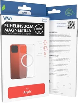 Wave MagSafe-kompatibelt beskyttelsesetui, iPhone 14, gjennomsiktig