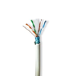 Nedis Network Cable Roll | CAT6 | Stranded | F/UTP | Bare Copper | 50.00 m | Indoor | Round | LSZH | Grey | Gift Box