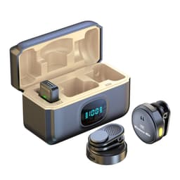 Trådlös Lavalier Mikrofon med LED-Display, Dubbel Mikrofon, Typ-C Grän
