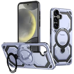 SKALO Armor Roterbar Ring Skal för Samsung Galaxy A57 5G - Ljusblå