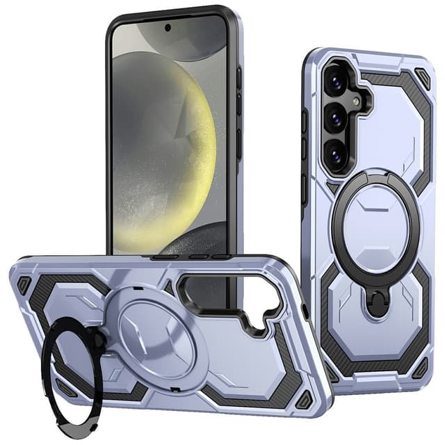 SKALO Armor Roterbar Ring Skal för Samsung Galaxy A57 5G - Ljusblå