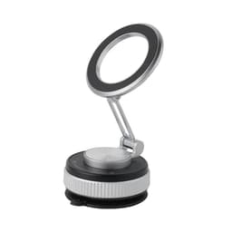 Multifunksjonell Magnetisk Biltelefonholder - 360° Roterbar, Justerbar & Sammenleggbar Sølv