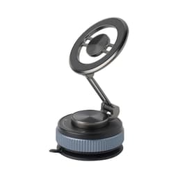 Monitoiminen magneettinen autopuhelinpidike - 360° kääntyvä, säädettävä ja kokoontaitettava Musta + harmaa