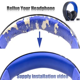 Vaihtonaupansanka Sony PS3 PS4 7.1 Gold Wireless Headset -kuulokkeille - Sininen