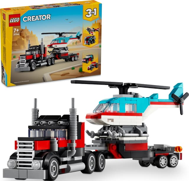LEGO Creator Blokvogn med helikopter 31146