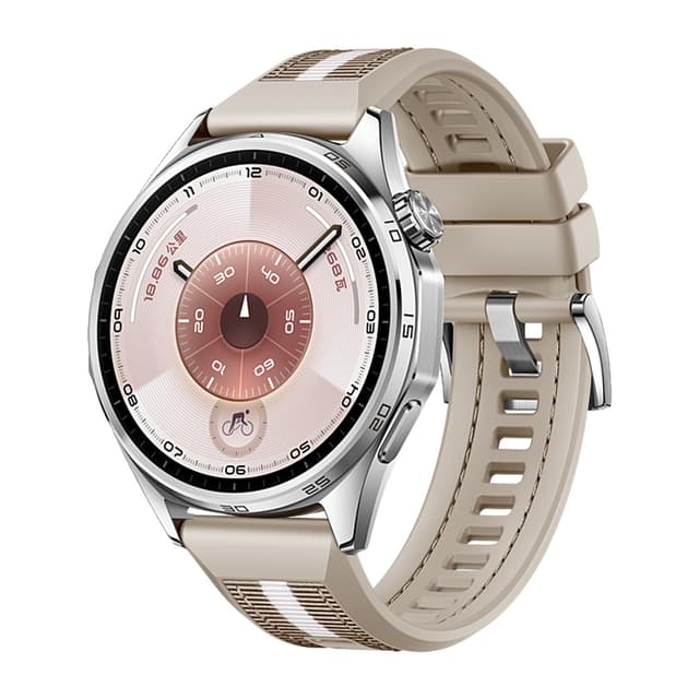 HUAWEI GT6 46mm Vævet Silikone Urrem - Passer Til Huawei Watch Serien Beige