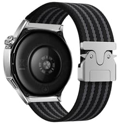 22mm Vävd Klockarmband i Nylon för Huawei GT5/Watch 3/4 Pro Grå