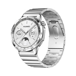 22mm Rustfritt Stål Klokkereim Kompatibel med Huawei Watch 4 Pro, GT4-serien - Hurtigutløser Sølv