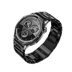 Klokkereim i harpiks og rustfritt stål kompatibel med Huawei GT5 Pro - svart 20 mm