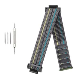 Erittäin joustava nylonhihna Casio G-SHOCK GA110/700/DW-5600 -kelloon Musta + harmaa