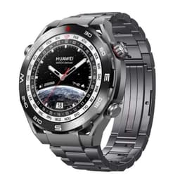 22 mm:n kupera pää, kolmilenkkinen titaanikelloranneke - harmaa Huawei GT4 3Pro/GT2