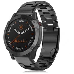 Titan-klokkebånd for Garmin Fenix 7X/6X/5X - Hurtigutløser, 26 mm, svart