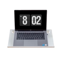 Ergonominen kannettavan tietokoneen koroke kahdella säilytyspaikalla - ryhdin korjaus ja niskakipujen lievitys Valkoinen