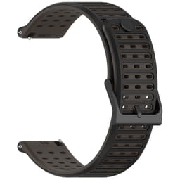 Flytende silikon 22mm klokkereim kompatibel med Suunto Vertical 2 - Flere farger Sort