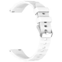 18mm Silikon Armband Kompatibel med Huawei Watch GT6 (Fjäderstift) Vit