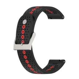 Suunto 9 Peak reim - Pustende silikon klokkebånd Svart+oransje