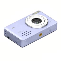 4K 64MP Digitalkamera med 18x Zoom - Rejse Selfiekamera til Begyndere Lilla