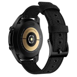 24 mm lerretreim for Suunto 9 Sort