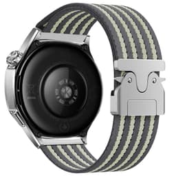 22mm Nylon Vevd Klokkereim for Huawei GT5/Watch 3/4 Pro Grå