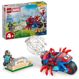 LEGO Marvel Spidey And His Amazing Friends Spidey på sin motorcykel mot Rhino 11206