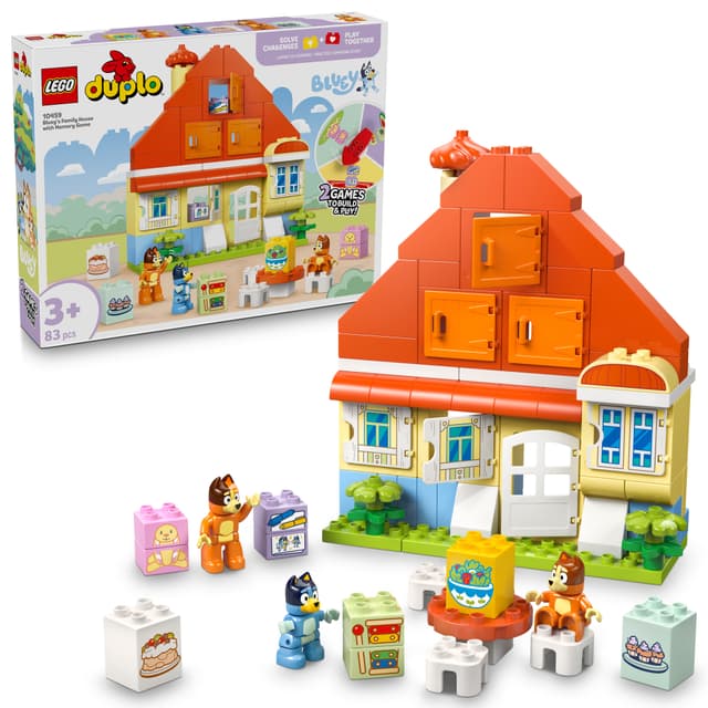 LEGO DUPLO Blueys hus med memoryspel 10459