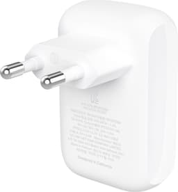 Belkin 42W/12W Dual USB-C/USB-A PD vegglader (hvit)