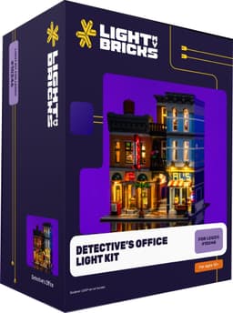 Light My Bricks ljuskit Detective's Office 10246