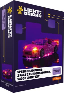 Light My Bricks™ Speed Champions 2 Fast 2 Furious Honda S2000 lyspakke