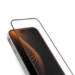 SBS iPhone 16 Plus/15 Plus hærdet glas Skærmbeskytter D30 - Sort