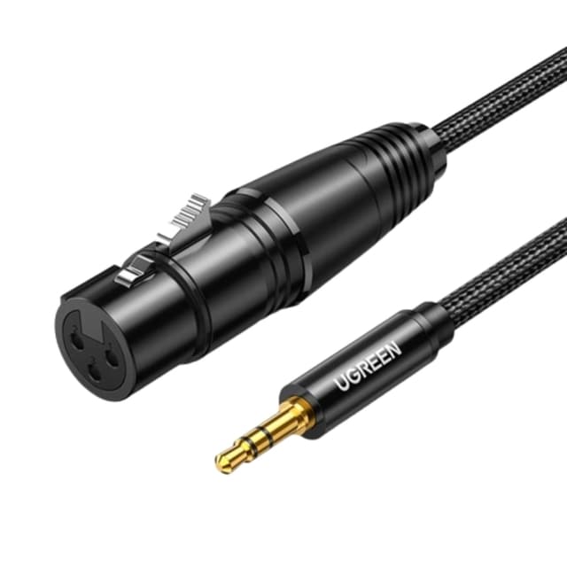 Ugreen Audio Kabel 3.5mm Mini Jack Male Till XLR Female 1m