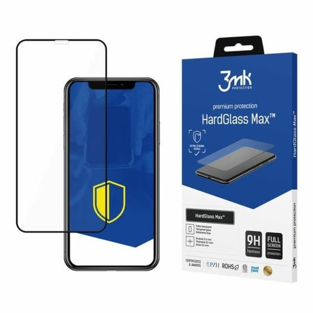 3MK iPhone 14 Plus Härdat Glas Skärmskydd Max - Svart