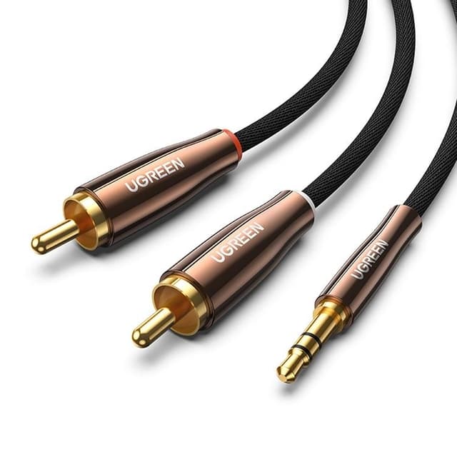 Ugreen Audio Kabel 3.5 mm Mini Jack Till 2RCA 2m