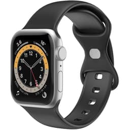 Celly Apple Watch (42/44/45mm) Armband Silikon - Svart
