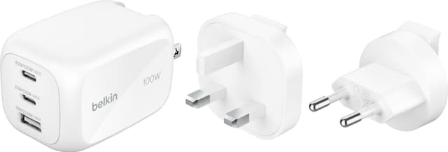 BoostCharge Pro GaN 100W vegglader + reiseadapter
