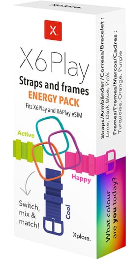 Xplora X6 Gen 2 Energy Pack-remmer og -rammer