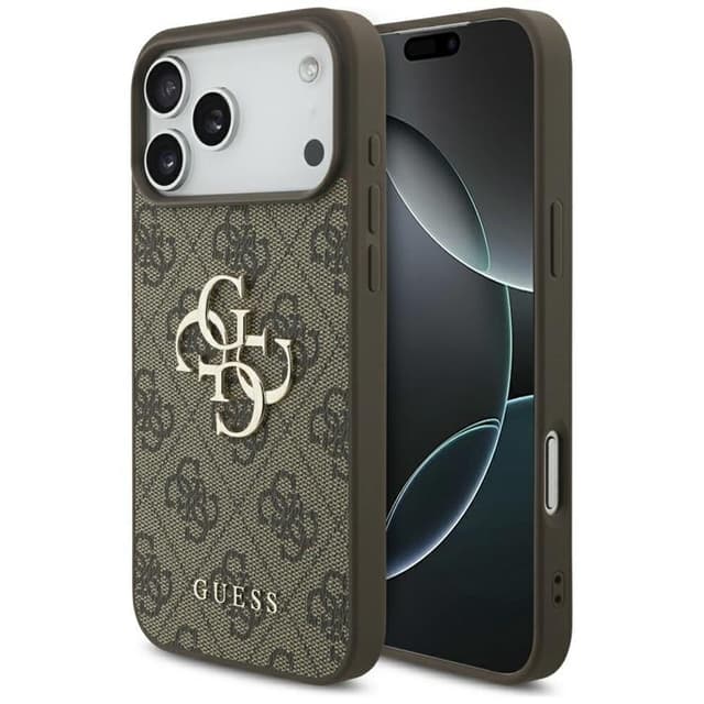 Guess Mobilskal till iPhone 17 Pro Max 4G Big Logo - Brun