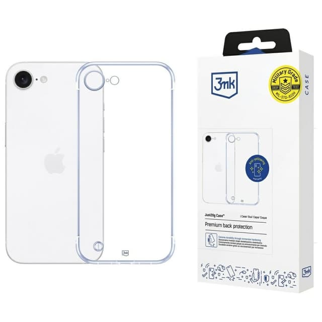 3MK Mobilskal till iPhone 16E MagSafe Just20g Clear - Genomskinlig