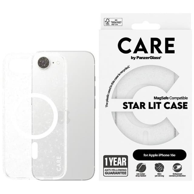 CARE Mobilskal till iPhone 16e MagSafe Flagship Urban StarLight Vit