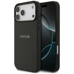 Guess Mobilskal till iPhone 17 Pro Max MagSafe Grained Ring - Svart