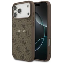 Guess Mobilskal till iPhone 17 Pro Max MagSafe 4G Ring Classic Logo - Brun