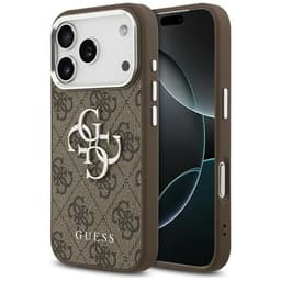 Guess Mobilskal till iPhone 17 Pro Max 4G Big 4G Classic Logo - Brun