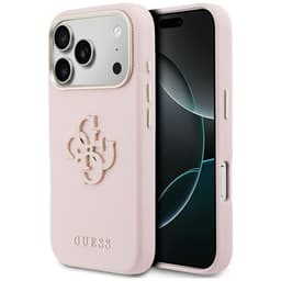 Guess Mobilskal iPhone 17 Pro Max FW Resin Logo - Rosa