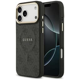 Guess Mobilskal till iPhone 17 Pro Max MagSafe 4G PU Classic Logo - Svart