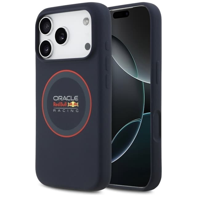 Red Bull Telefontaske til iPhone 17 Pro Max Magsafe Rød Ring - Navy