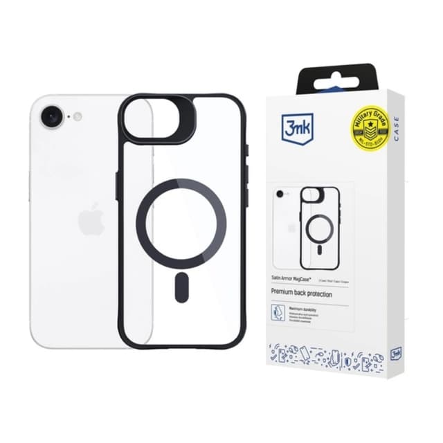 3MK Mobilskal till iPhone 16e MagSafe Satin Armor