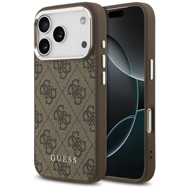 Guess Mobilskal till iPhone 17 Pro Max MagSafe 4G Classic Logo - Brun
