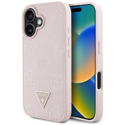 Guess Mobilskal till iPhone 16 MagSafe Hot Stamp Peony Triangle