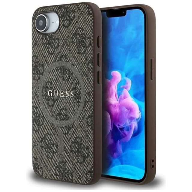 Guess Mobilskal till iPhone 16e MagSafe 4G Ring Classic Logo